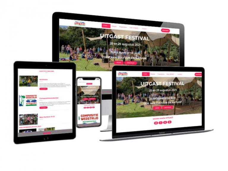 Nieuwe website Uitgast muziekfestival
