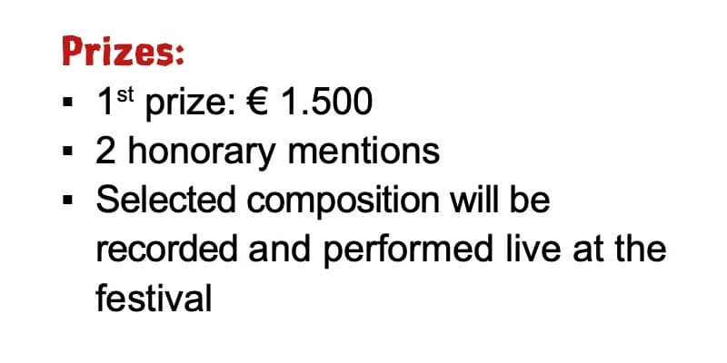 Prizes composition contest 2023